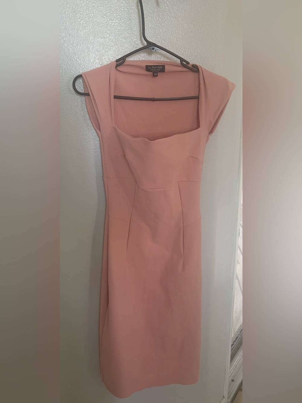 Chiara Boni Dusty Rose Midi Sheath Dress